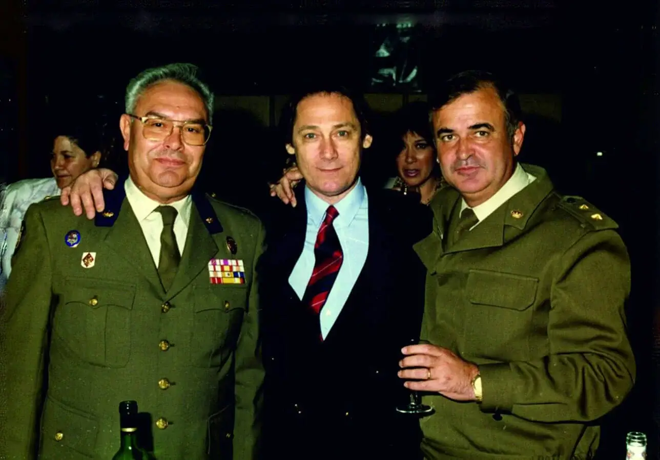 Con Miguel González y Francisco Grau, directores de la Unidad de Música de la Guardia Real de su Majestad el Rey