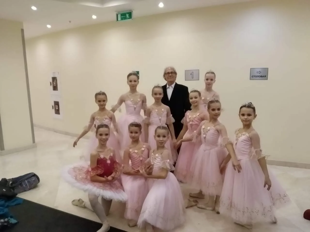 Con las futuras estrellas del Teatro Bolshói de Moscú