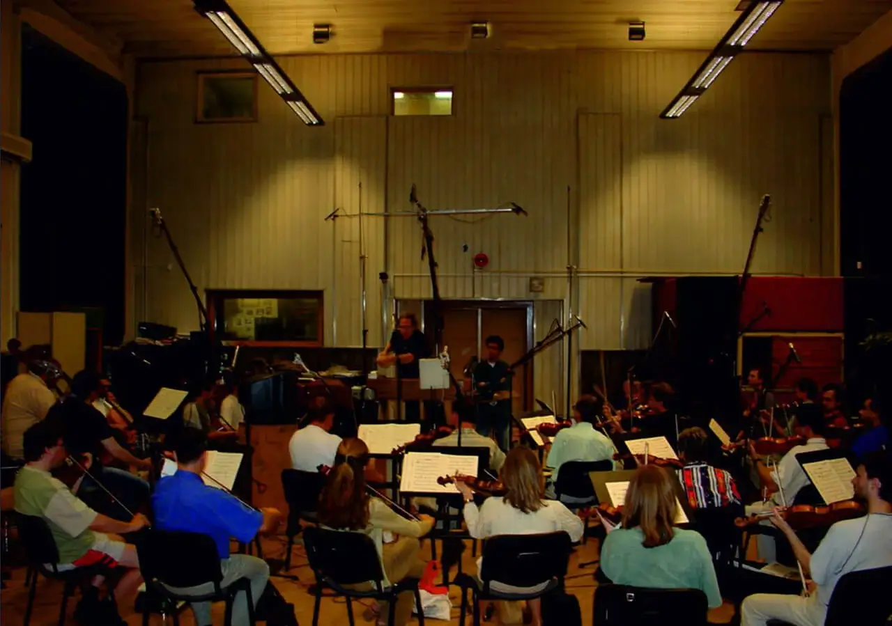 Grabación con la Orquesta Filarmónica checa